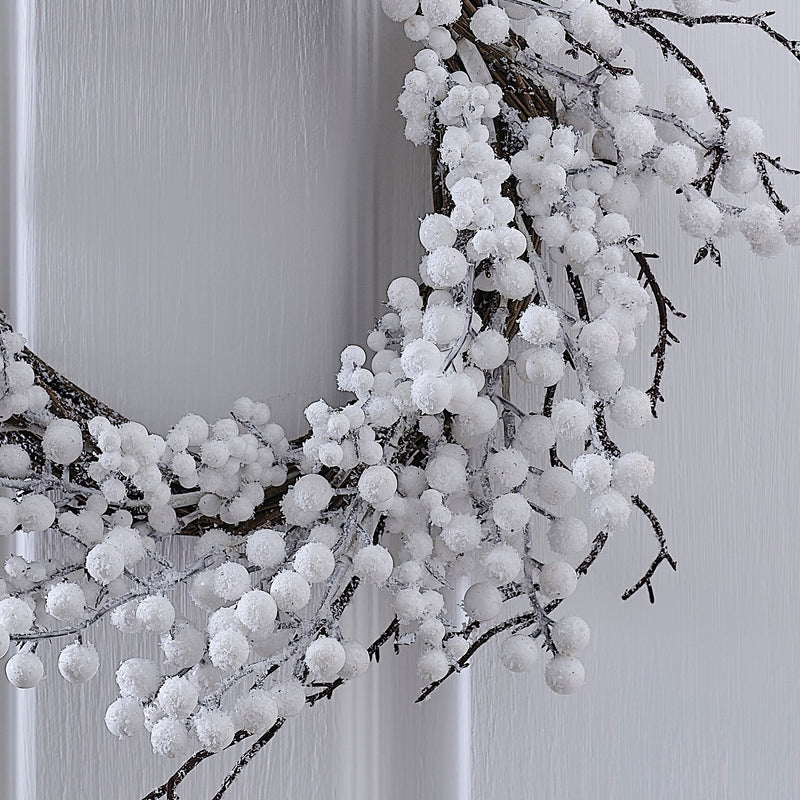 Door Wreath - White Christmas Berry Christmas