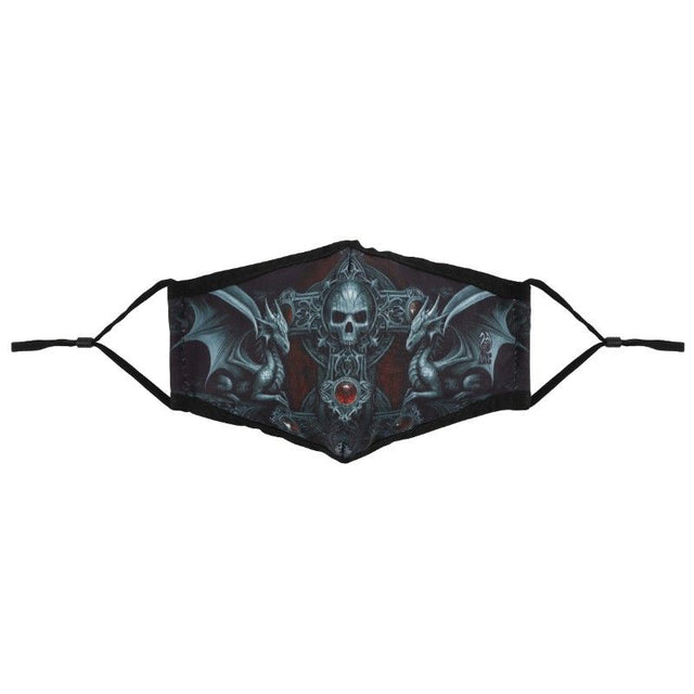 Set of 5 gothic face masks featuring unique designs for stylish protection and all-day comfort. Ideal for adults and teens.