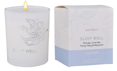 Aromist Sleep Well Candle Set of 2 (160g) - soothing essential oils for restful nights and serene relaxation.