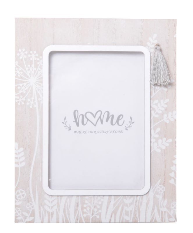 Elegant 5 x 7" photo frames with a serene garden theme, perfect for showcasing cherished memories in any decor.