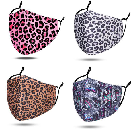 A vibrant assortment of 24 animal print face masks, designed for comfort and style while promoting safety.