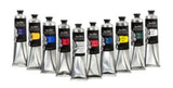 Speedball Pro Relief Ink 8oz Trans Base in a clear bottle, ideal for vibrant, archival printmaking with easy cleanup.