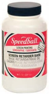 Speedball Retarder Base 8oz bottle for extending drying time of acrylic and water-based inks in art and screen printing.