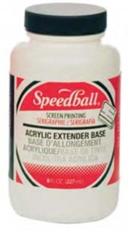 Speedball Acrylic Extender Base 32oz for enhancing color transparency in artworks and mixed media applications.