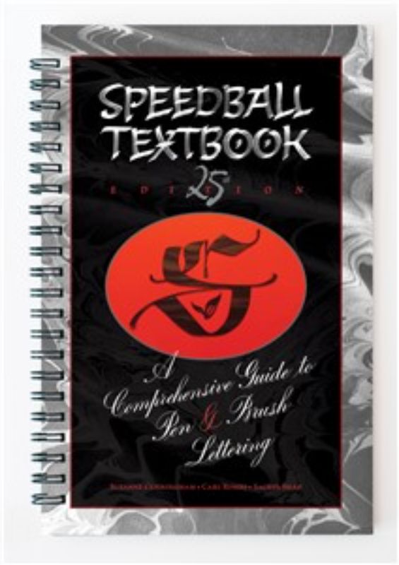 Speedball Textbook 25th Edition: A comprehensive guide on calligraphy techniques with 120 pages of expert insights and instructions.