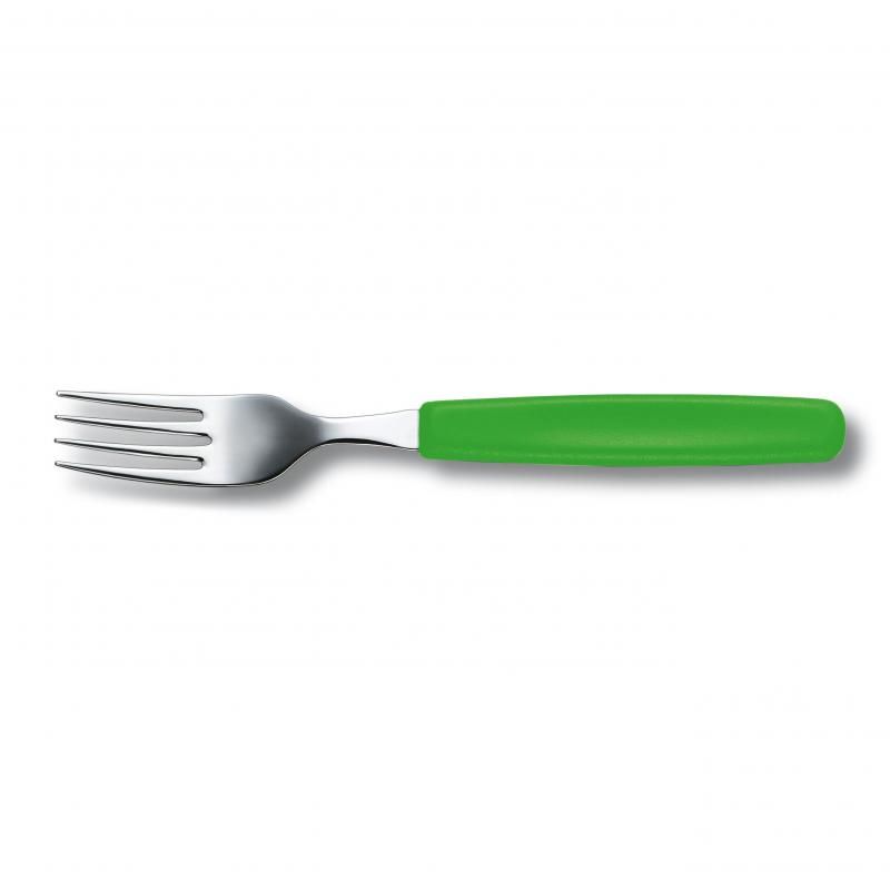 Victorinox Table Fork in Green, made from durable stainless steel with an ergonomic handle for comfortable dining.