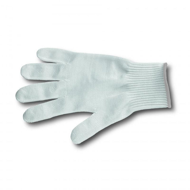 Victorinox Soft Glove in size S provides cut resistance, heat protection, and antimicrobial hygiene for food processing professionals.