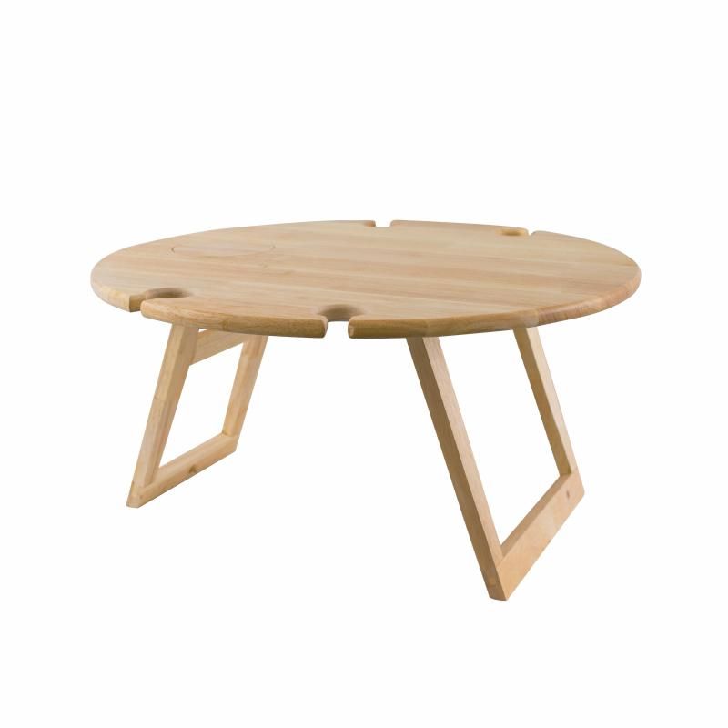 Peer Sorensen Folding Picnic Table Rubberwood Round | Large | 50cm