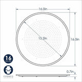 Nordic Ware Hot Air Pizza Crisper, 16-inch, natural aluminum, perforated for crispy crusts, perfect for homemade pizzas.