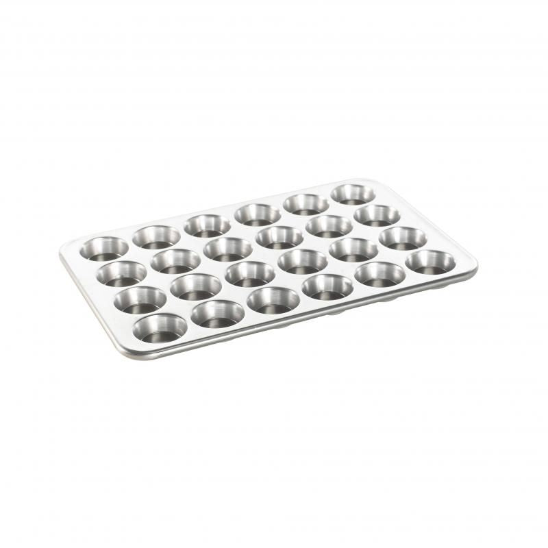 Nordic Ware Naturals® Petite Muffin Pan, 24-cup, made of durable aluminum for even baking of mini muffins and treats.