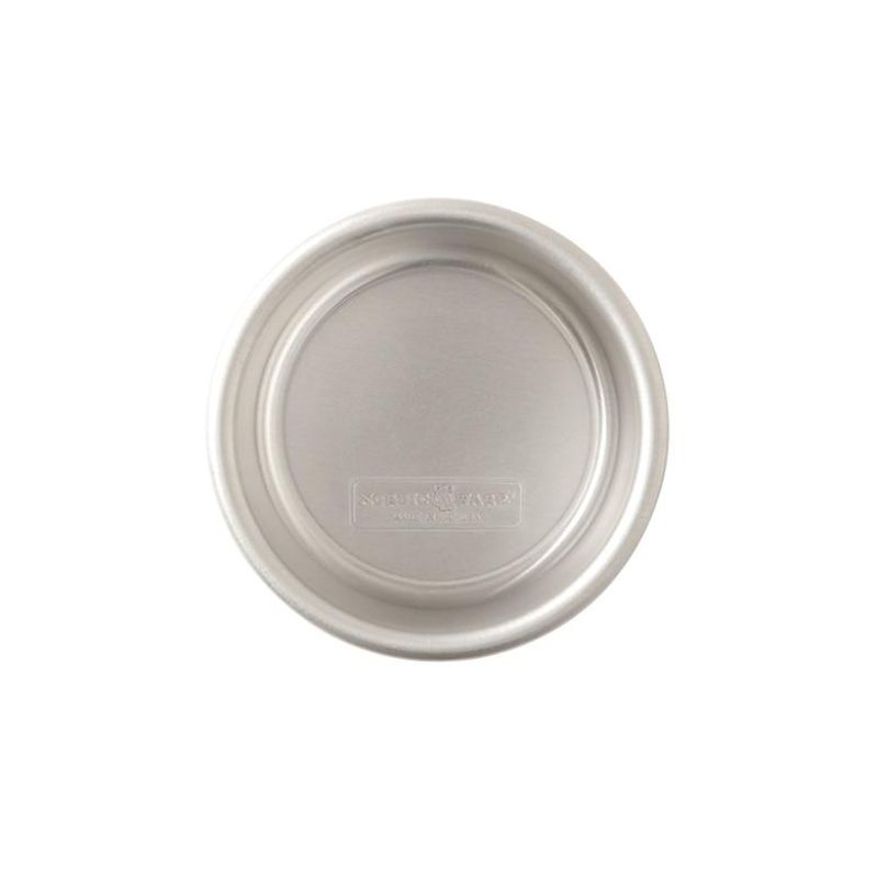 Nordic Ware 12cm round layer cake pan made of natural aluminum for even baking, perfect for layer cakes and cheesecakes.