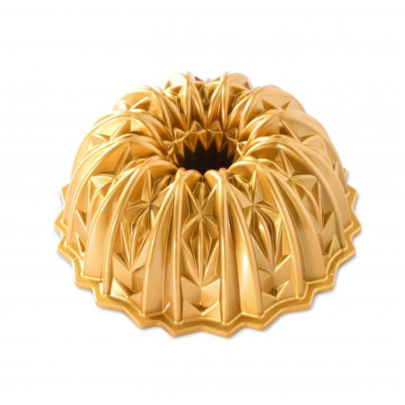 Elegant Nordic Ware Cut Crystal Bundt® Pan in cast aluminum, featuring a stunning crystalline design for beautiful cakes.