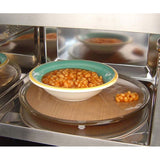 Microwave liner featuring dual-sided PTFE and silicone coatings for spill-free cooking and easy cleanup.