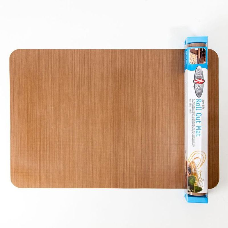 Non-stick silicone baking mat (60x40cm) with anti-slip surface for easy rolling and kneading, perfect for all baking tasks.