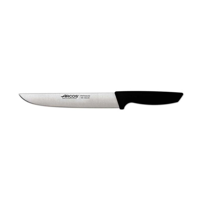 20cm Arcós Niza kitchen knife with NITRUM® stainless steel blade and heat-resistant polypropylene handle, perfect for daily use.