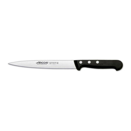 Sole Knife Universal by Arcós, 17cm flexible blade for precision fish filleting, designed for chefs and home cooks.