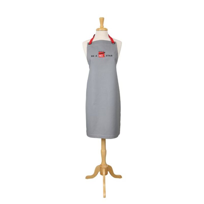 Stylish 90cm cotton apron with embroidered School of Wok logo, perfect for home cooks and culinary enthusiasts.