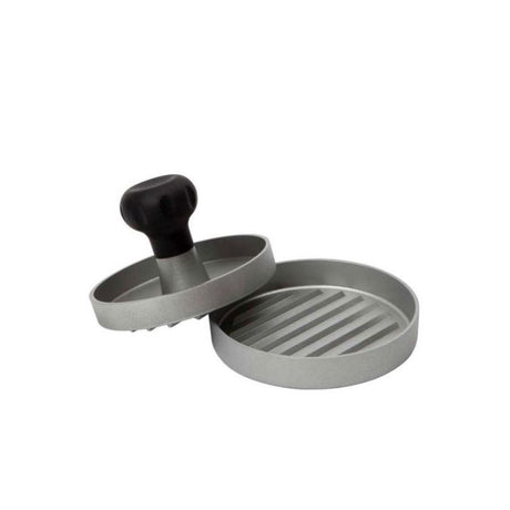 Dexam Single Hamburger Press creates perfectly shaped burgers with ridged design, non-stick coating, and soft touch handle.