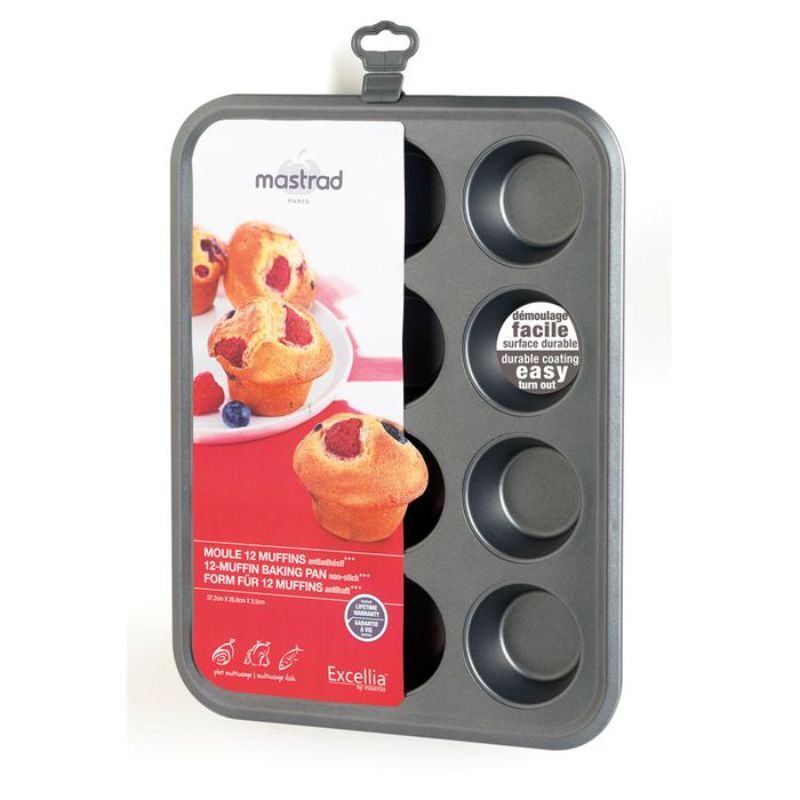 12 MUFFIN BAKING PAN - MASTRAD EXCELLIA (37.2cm)