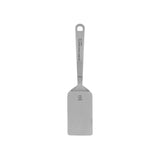 Medium stainless steel spatula by Anne Sophie Pic, 9cm, designed for precise cooking and easy cleaning with a professional finish.