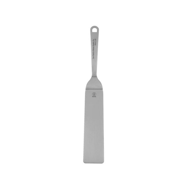 Long spatula by Anne Sophie Pic, made of durable stainless steel, designed for precision in cooking and elegant food presentation.