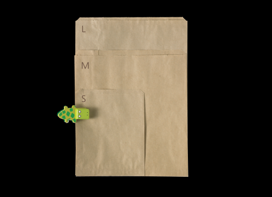 Medium brown flat paper bags, 238 x 203mm, eco-friendly, durable, ideal for retail, takeaway, and household packaging.