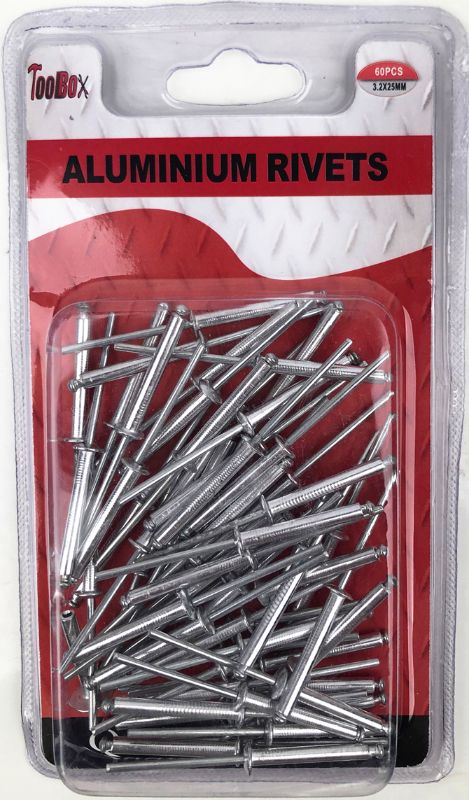 High-quality 3.2 x 25mm aluminum rivets in a 12 pack, ideal for DIY, woodworking, automotive, and crafting projects.