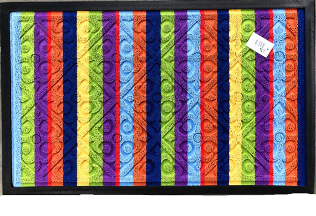 Stylish 80x50cm floor mat with non-slip backing, ideal for enhancing home décor and providing comfort in high-traffic areas.