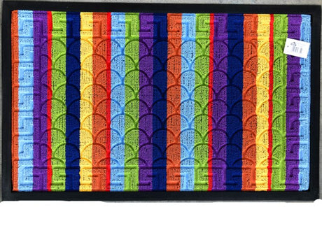 Vibrant 80 x 50cm floor mat with anti-slip backing, perfect for comfort and style in any space.