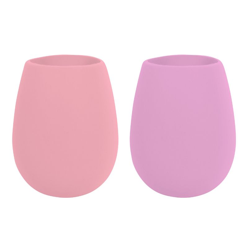 Silicone Stemless Cup - Avanti Set Of 2 (Pink/Magenta)