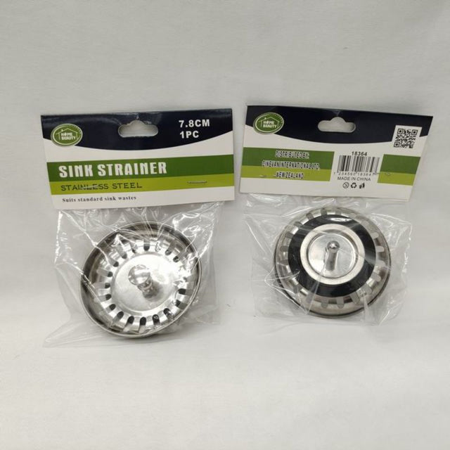 Set of 12 durable 7.8CM sink strainers, preventing clogs in sinks by catching food and debris, easy to clean and rust-resistant.