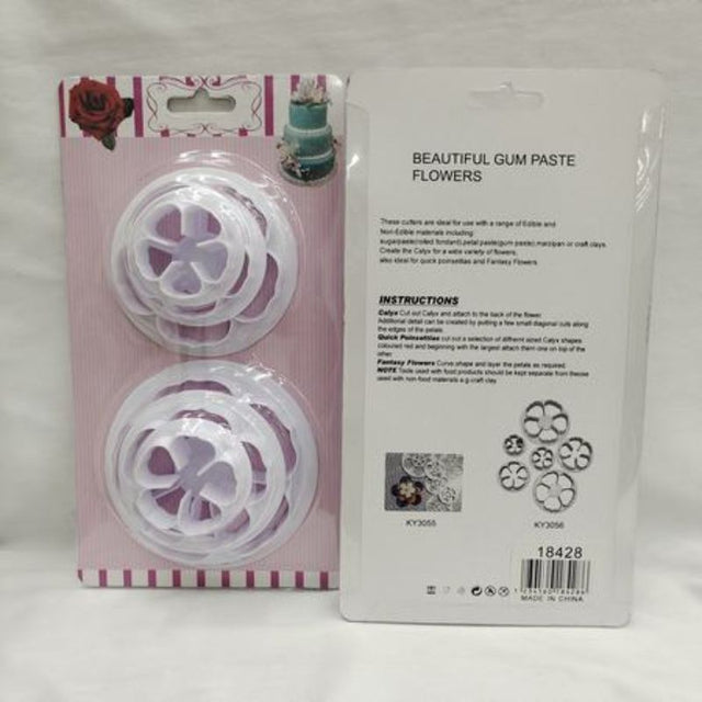 Elegant gum paste flowers in 12 packs, perfect for cake and dessert decorating, ideal for any celebration.