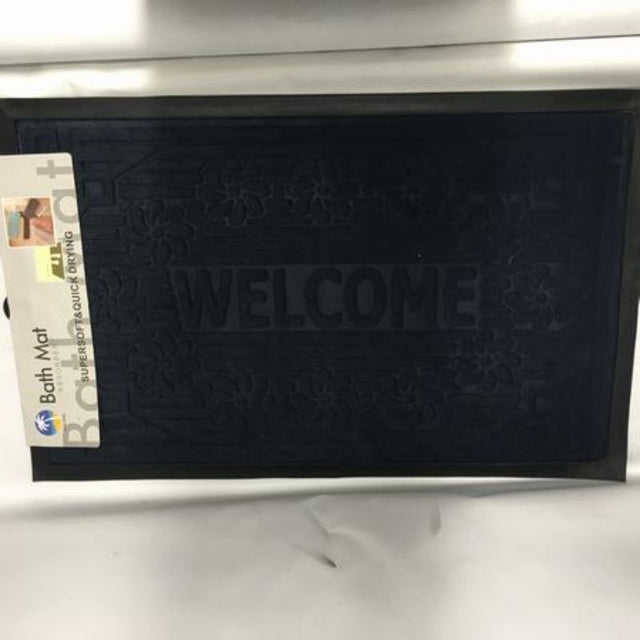 Set of 6 blue mats, 50 x 80cm, designed for stylish entrances, durable and easy to clean, perfect for indoor and outdoor use.