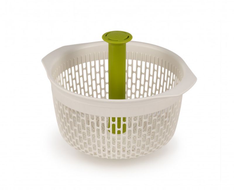 Joseph Joseph Spindola Spinning Colander: 2-in-1 colander and salad spinner for rinsing and drying produce with ease.