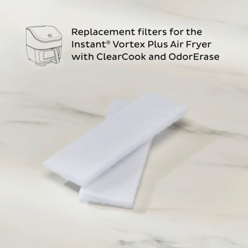 Set of 2 Instant Pot Vortex OdourErase air filters designed to eliminate cooking odors for a fresher kitchen experience.