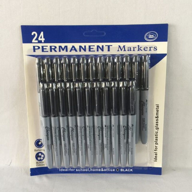Premium black marker set in 12 packs, ideal for precise writing, sketching, and versatile creative projects.