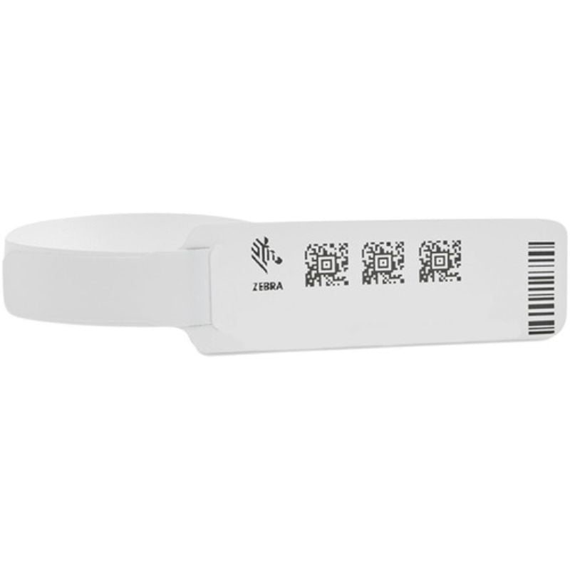 Zebra Z-Band UltraSoft Wristband Cartridge Kit (White) - 25.40 mm Width x 279.40