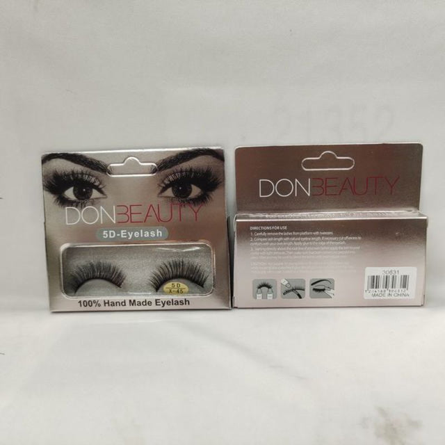 Luxurious X45 false eyelashes in 12 packs, lightweight and versatile for a natural or dramatic look. Perfect for all occasions.