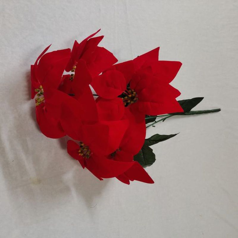 Xmas Flowers - 5 heads 20cm (Set of 12)