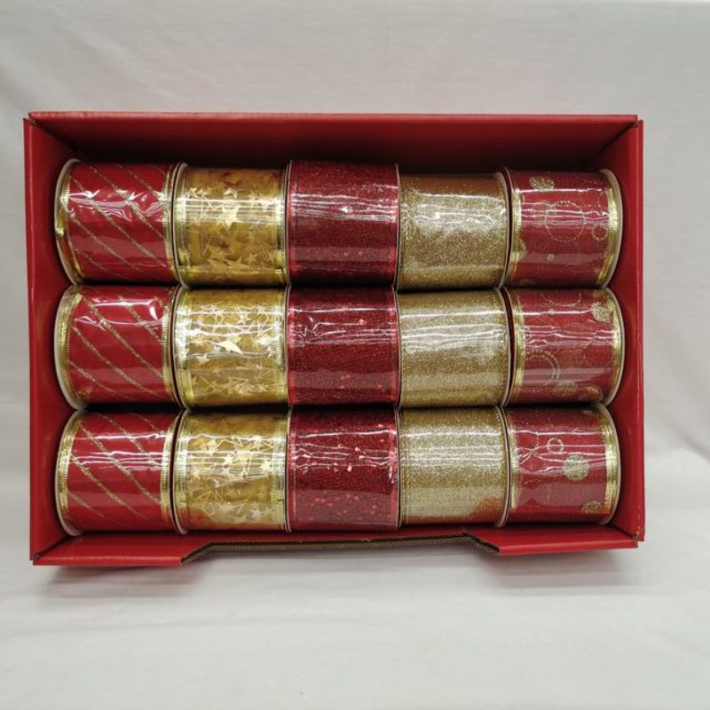 Xmas 	Ribbon 1 (15pcs/Box)