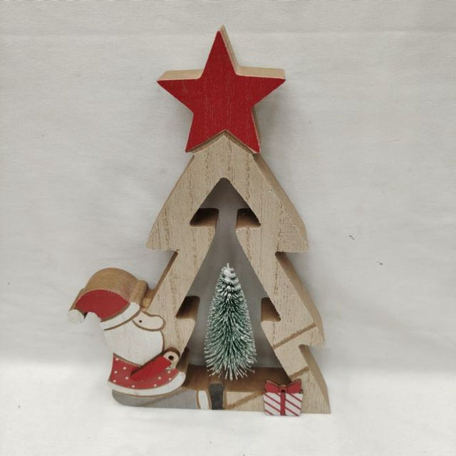 Set of 6 festive Christmas tree ornaments featuring various styles, adding charm and sparkle to holiday decor.