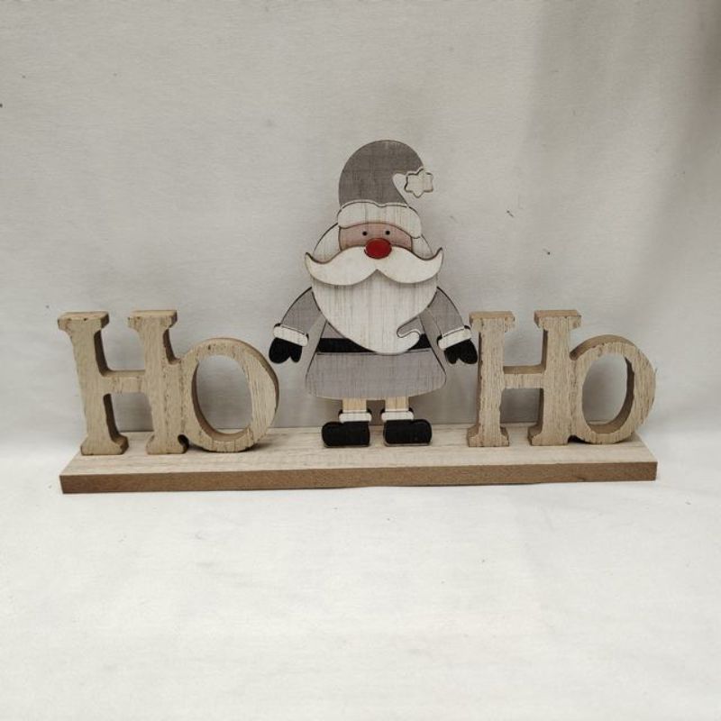 Set of 6 silver Santa ornaments, elegantly designed for festive home decor during the Christmas season.