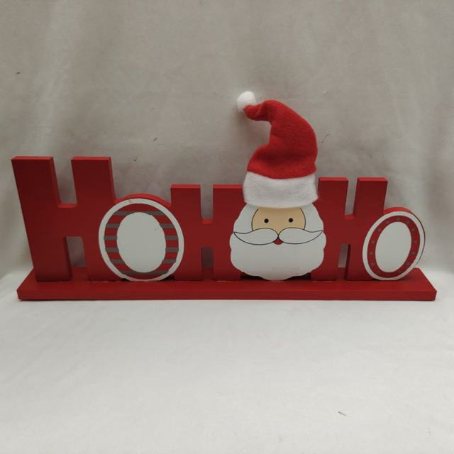 Set of 6 colorful 'Ho Ho Ho' Christmas ornaments, perfect for festive home decor and reusable year after year.