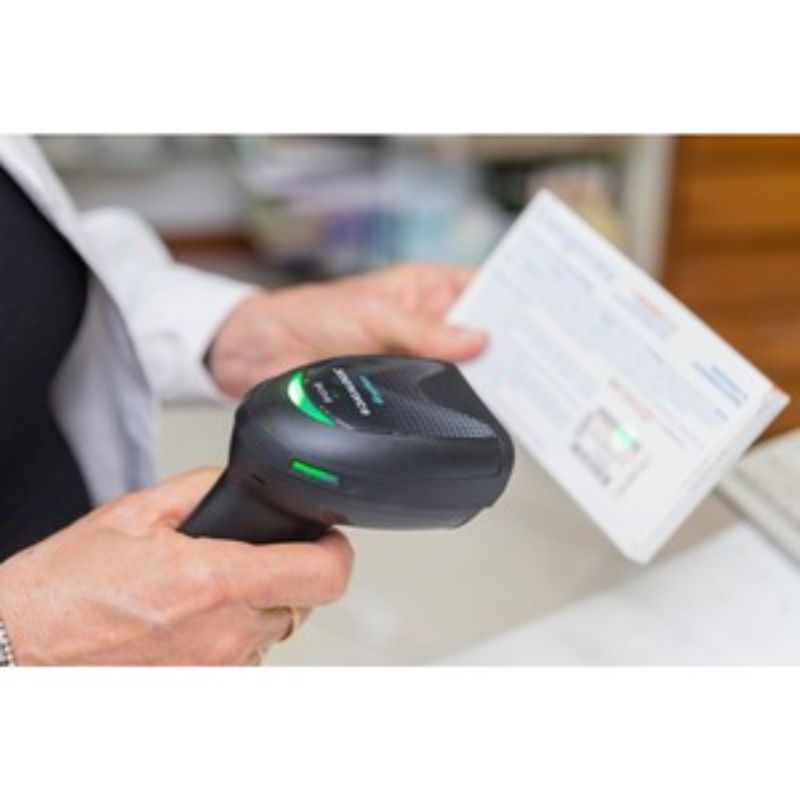 Datalogic Gryphon GBT4500 wireless barcode scanner with advanced 1D/2D scanning, ergonomic design, and inductive charging.