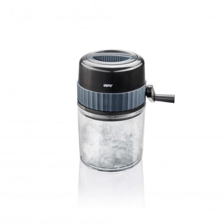 Gefu Slush Ice Crusher with stainless steel blades, ideal for slushies, cocktails, and crushed ice at home.