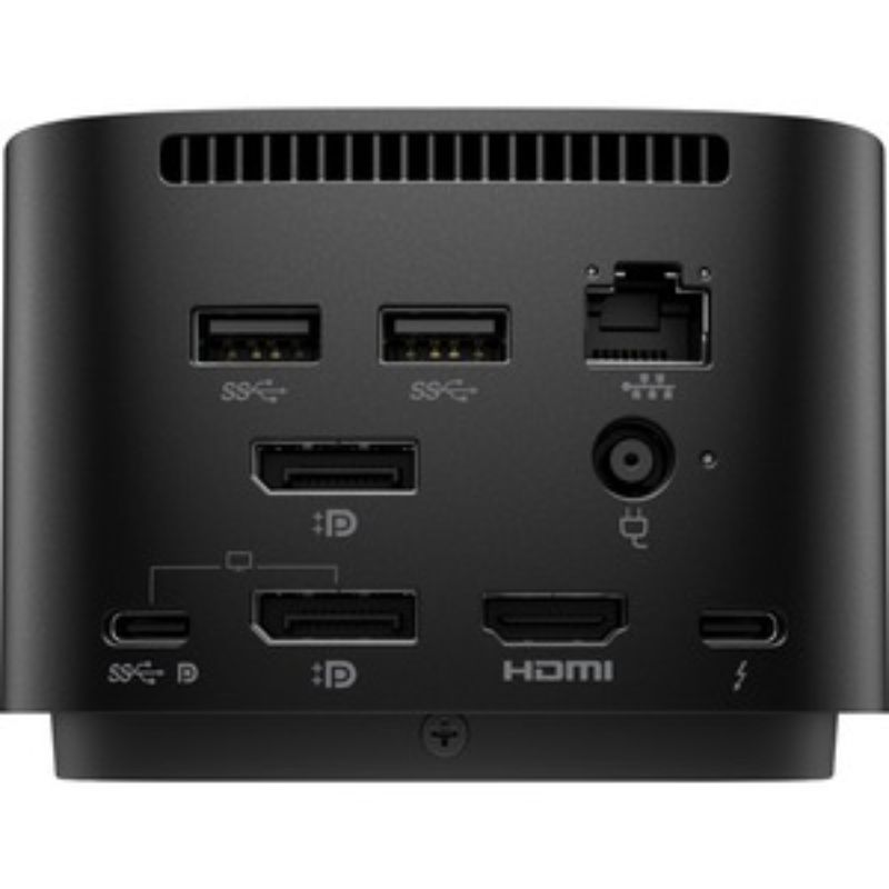 HP Thunderbolt Dock 120W G4 connects to four 4K displays with Thunderbolt 4, offering 100W charging and secure device management.