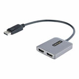 DisplayPort to Dual HDMI MST HUB for seamless connection of two 4K 60Hz monitors, enhancing productivity and multitasking.