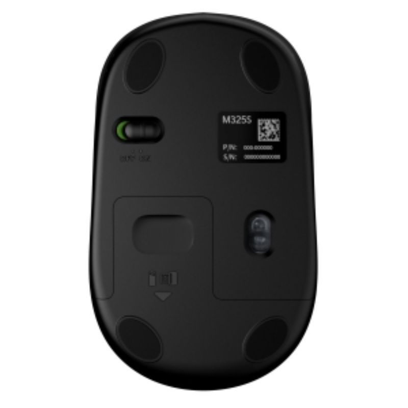 Logitech M325s Wireless Mouse in sleek dark silver, compact design, ideal for small hands, with micro-precise scrolling and 18-month battery life.