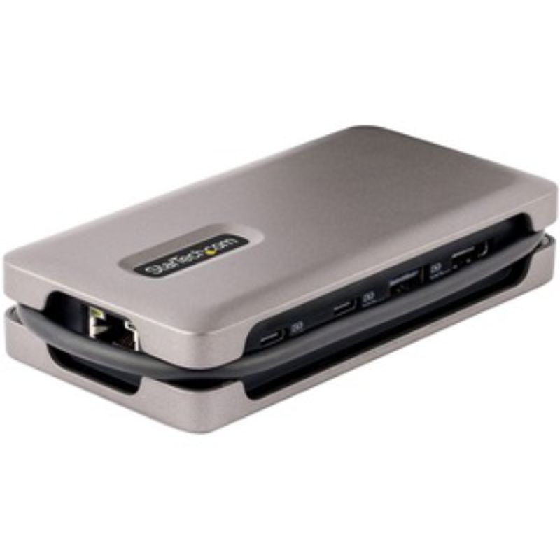 StarTech DKT31CH2CPD3 Docking Station with 4K video output, three USB ports, and Gigabit Ethernet for enhanced productivity.