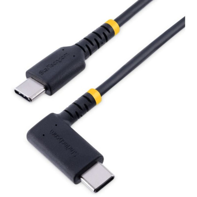 Right-angle 1m USB-C charging cable with 60W PD, durable aramid fiber, ideal for fast charging in tight spaces.